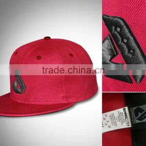 Custom Flat Brim Embroidery Snapback Cap/Hat thumbnail-1