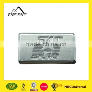 Hot Selling New Fashion Square Popular Bag Accessory Metal Label in China thumbnail-2