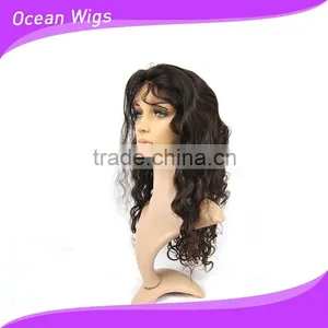Human Hair Lace Wig, Body Wave, 20", Natural Color thumbnail-4