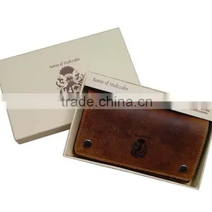 Brown Vintage Genuine Leather Chain Wallet Men's Biker Wallet With Button Closure thumbnail-4