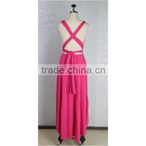 2016 Fashion Women Multi Way Convertible Wrap Dress Prom Gown Evening Formal Dress thumbnail-3