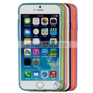 TPU Bumper With Clear Back Cover for Iphone 6 , for Iphone 6 Case thumbnail-1
