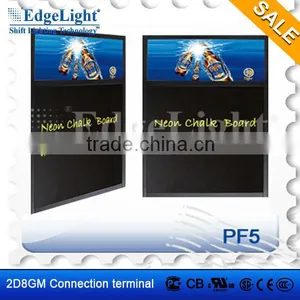 Edgelight Neon Led Writing Board PF5 ABS Material Frame Slim Lighting Box thumbnail-1
