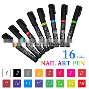 Hotsell Nail Art Designs 16 Colors DIY Nail Use Nail Art Pen thumbnail-1