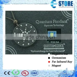 Super Star Scalar Energy Quantum Pendant With CZ Diamond + Negative Ion Card thumbnail-1