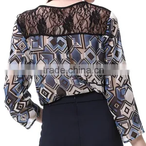 2016 Whole Sale High Quality Long Sleeve Lace Top For Girls thumbnail-3