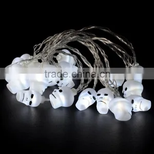 Halloween 10LED Skeleton Head Light Chain thumbnail-1