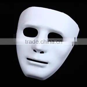 Cheap Wholesale White Green Plastic PVC Dance JabbaWockeeZ Mask for Men thumbnail-6