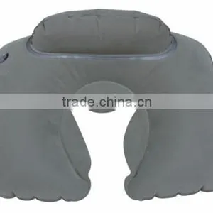 2016 Top Quality Eco-friendly Flocking PVC Inflatable Pillow for Promotion Inflatable Travel Pillow thumbnail-6
