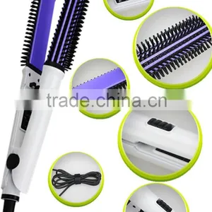Hot and New Hair Style Tools Combine With Comb and Hair Straightener Function thumbnail-2