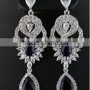 JINSE Diamond Dangler Earrings thumbnail-1