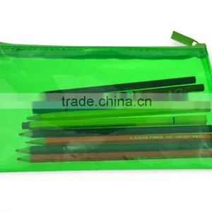 PVC Plastic Type and Stand Up Pouch Transparent PVC Pencil Bag thumbnail-6