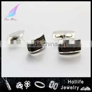High End Gifts for Men Stainless Steel Good Quality Black Plating Vintage Cufflinks thumbnail-1