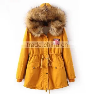 Casual Women's Thicken Hooded Lambs Cotton-padded Jacket Coats and Jackets Woman thumbnail-1