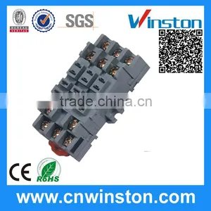PPF-011 Mini Plastic 8 Pins Din-rail Mouting 300V 7A Electrical Material Relay Plug Socket With CE thumbnail-1