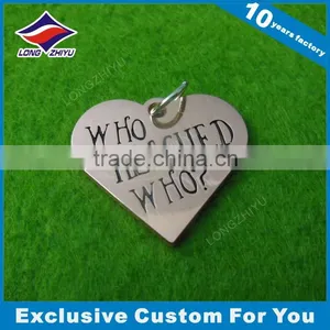 Custom Engraved Heart Shaped Dog Tags Printing Tag With Epoxy thumbnail-2