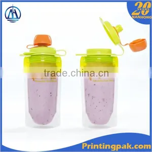 Moisture and Leak Proof Barrier Reusable Stand up Baby Food Squeeze Pouch Bag thumbnail-5