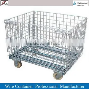 Mesh Storage Cage With Wheels thumbnail-1