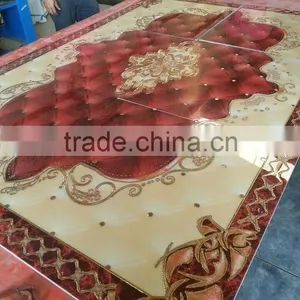 Fashion Polished Carpet Tiles 600x600x6pcs With Red Color thumbnail-1