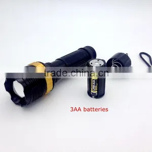1W Powerful Led Zoom Adjustable Flashlight Powered by 3AA Batteries thumbnail-4