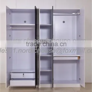 Wardrobe With Drawers and Doors, Matt Paint, 4 or 5 Doors Wardrobe, Paint Wardrobe thumbnail-3