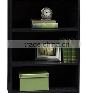 Wooden 3-Shelf Bookcase Multiple Finishes thumbnail-1