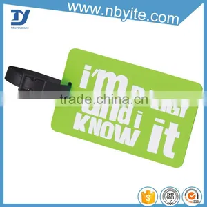 Factory Direct Sale Rubber Pvc Travel Luggage Name Tags thumbnail-5