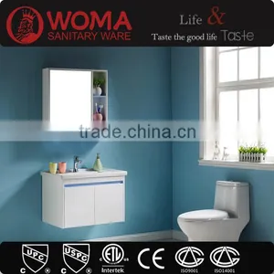 Modern Design White Oak Wood Cabinet Mirror Cabinet Combo Bathroom Furniture No.W007 thumbnail-1