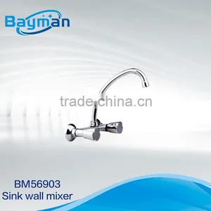 Double Handle Sink Wall Mixer Faucet (BM56903) thumbnail-1