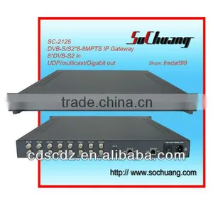 8in1 DVB-S/S2 8-MPTS IRD Satellite Receiver/IP Gateway/SC-2125 thumbnail-2