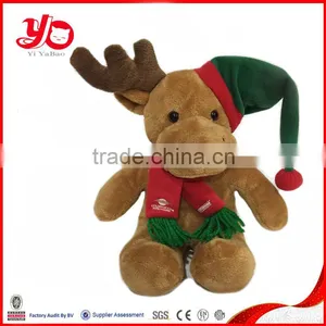 Custom Plush Christmas Reindeer Toy, Stuffed Plush Christmas Raindeer Toys thumbnail-6