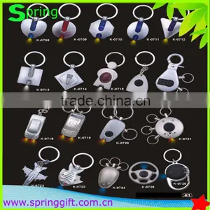 Promotional Metal Zinc Alloy Led Key Chain Custom Light Keyring Metal Flashlight Keychain thumbnail-1