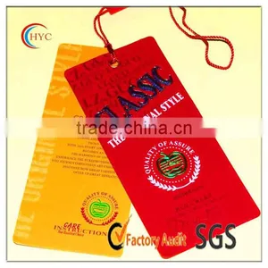 2014 New Film Laminated Art Paper Hot Stamped Hang Tag thumbnail-1