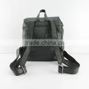 Wholesale Trendy Ladies Small Size Soft Leather Drawstring Backpack thumbnail-2