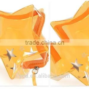 Clear PVC Cosmetic Star Wallet Bag thumbnail-2
