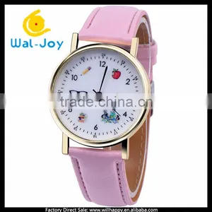 WJ-5396 Personality Student Stylish Charming Fancy Quartz Best Selling Leather Girls Watch thumbnail-3
