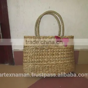 Eco-friendly Beach Bag, Water Hyacinth Handbag From Vietnam With Good Price thumbnail-1