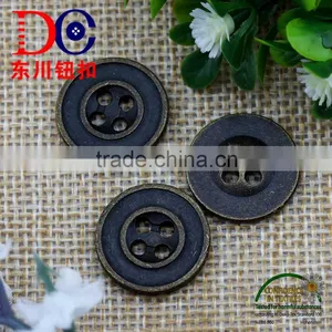 Logo Customized 4 Hole Metal Button for Coat thumbnail-1