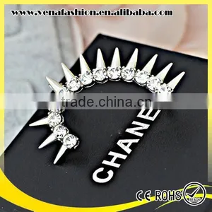 Cartilage French Colors Good Quality Ear Cuff Wrap Clip Earring thumbnail-3