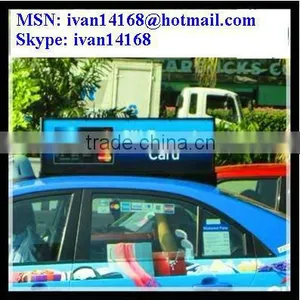 Taxi LED Top Light Box/taxi Roof Advertising Display With Pixel 5 thumbnail-1