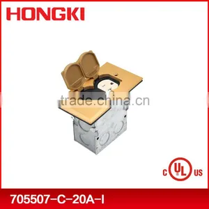 UL Listed Brass Flip Lid Floor Boxes and Covers thumbnail-2