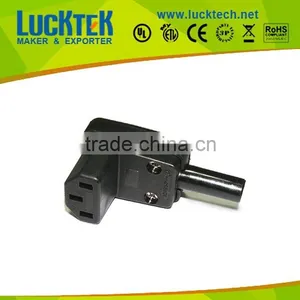 IEC 320 C13 Donw Angled Connector Power Plug Adapter thumbnail-1