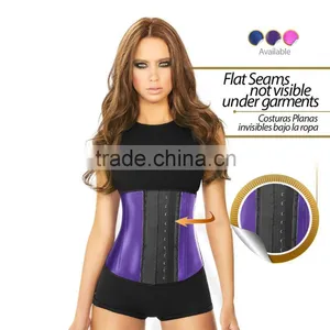 Five Colors 9 Steel Bones 3 Layers Latex Waist Trainer Shapers Corset With Latex Buttons thumbnail-6