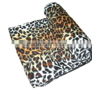 Cheetach Design Coral Fleece Throw thumbnail-1