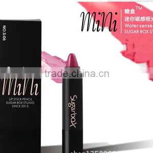 Newest 12 Fashion Colors Name Sugar Box Mini Water Sense Lip Stick Lipstick Pencil, Long Lasting Than Kiss Proof thumbnail-6