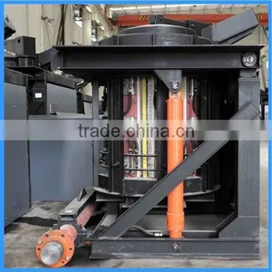 Steel Shell Aluminum Melting Induction Furnace With Hydraulic Tilting (JL-KGPS) thumbnail-1