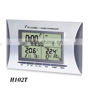 Wireless Weather Station Clock thumbnail-1