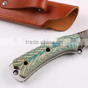 OEM Colorful 7Cr17 Steel Military Knife Full Tang Blade thumbnail-5