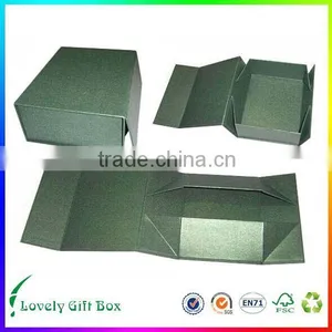 High Quality Custom Printed Handmade Flat Packing Black Folding Box thumbnail-3