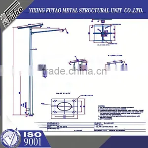 High Quality Galvanized 6m Lamp Pole thumbnail-1